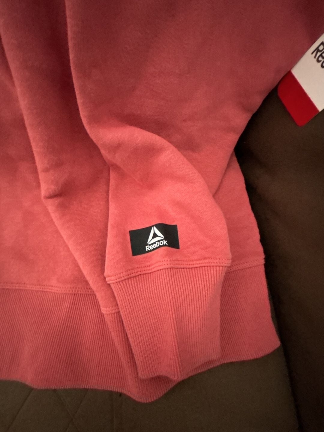 Reebok Women's Crewneck Pullover Sweatshirt in Dusty Red 5