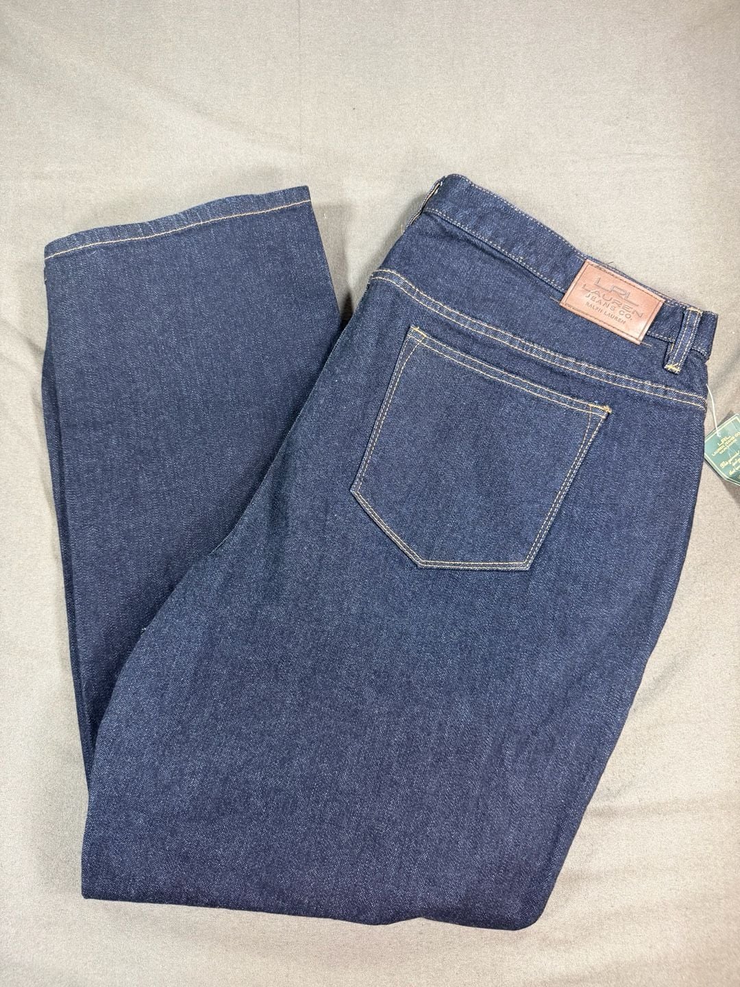Lauren Jeans Co. Ralph Lauren Women's Dark Wash Straight Leg Jeans Size 22W 2
