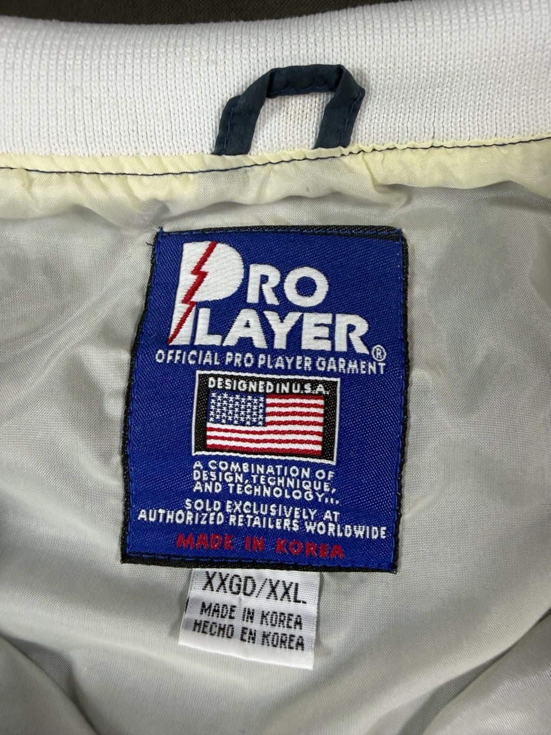Vintage 90s Dallas Cowboys Pro Player NFL Quarter-Zip Pullover Windbreaker Jacket XXL 3
