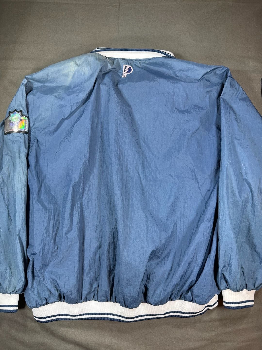 Vintage 90s Dallas Cowboys Pro Player NFL Quarter-Zip Pullover Windbreaker Jacket XXL 5