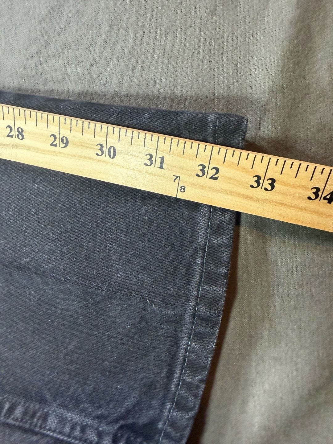 Wrangler A205 Straight Leg Black Denim Jeans 8
