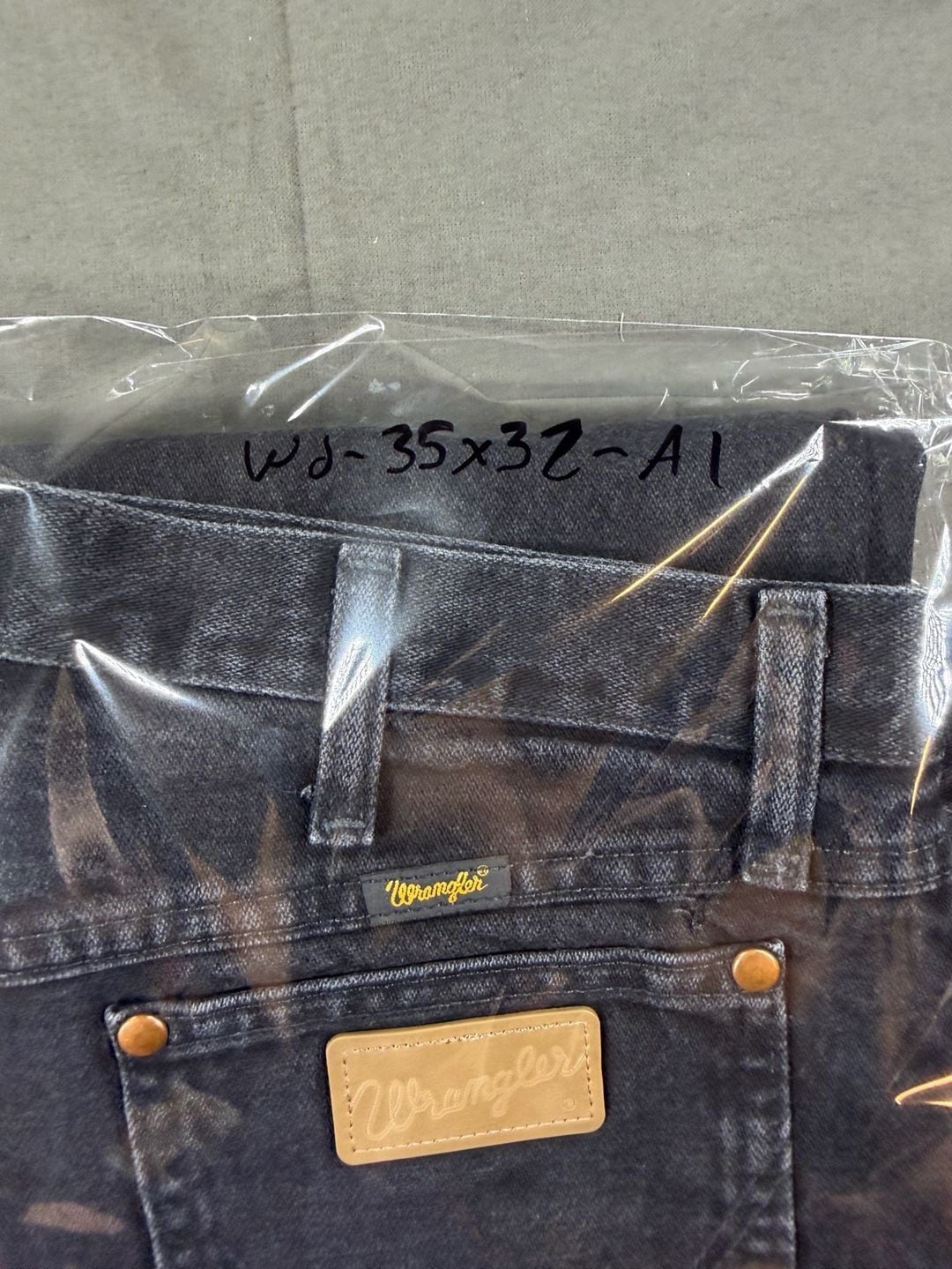 Wrangler A205 Straight Leg Black Denim Jeans 9