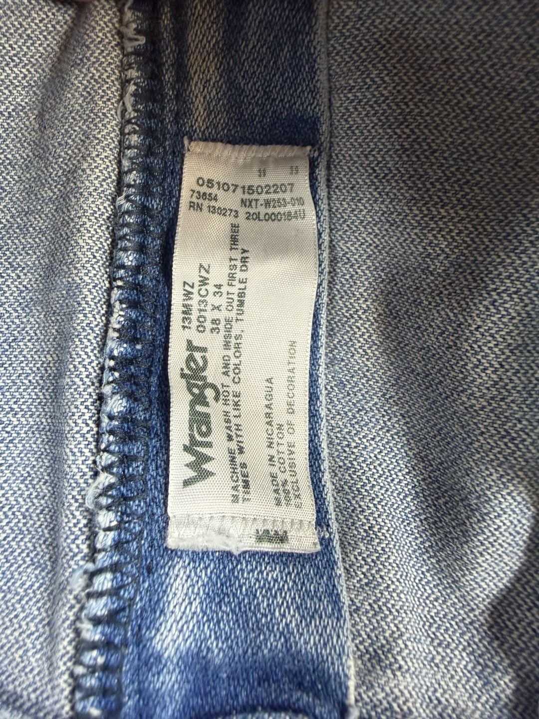 Wrangler 13MWZ Cowboy Cut Original Fit Jeans 38x34 5