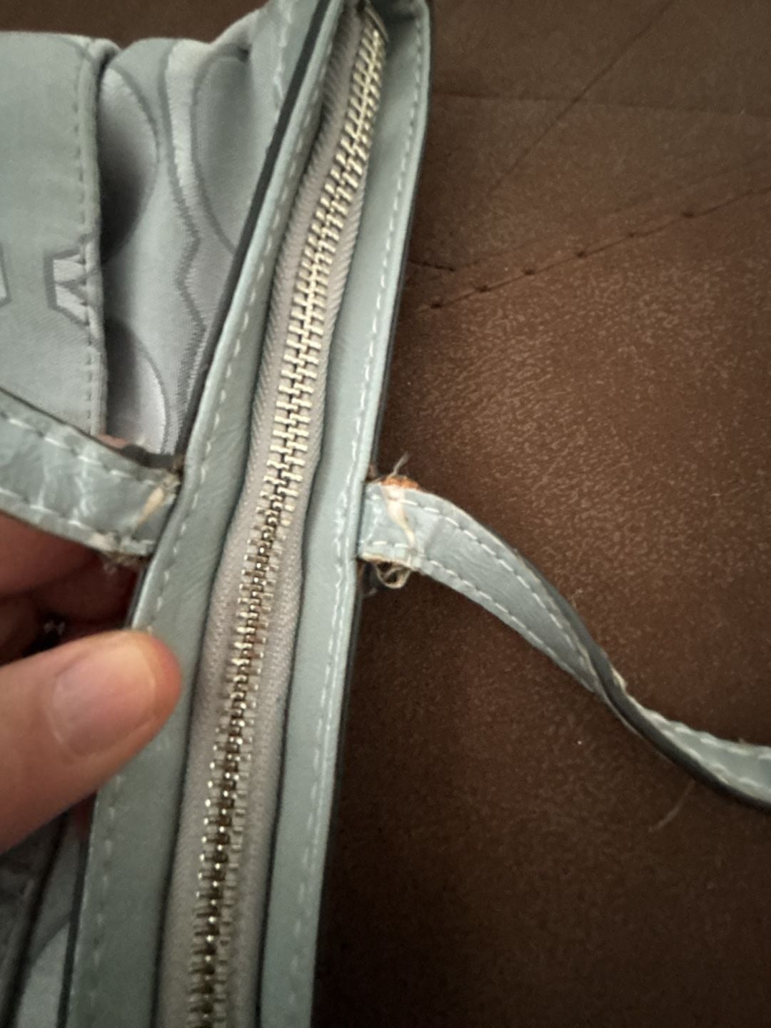 Coach Signature C Jacquard Fabric Tote Bag in Gray 6