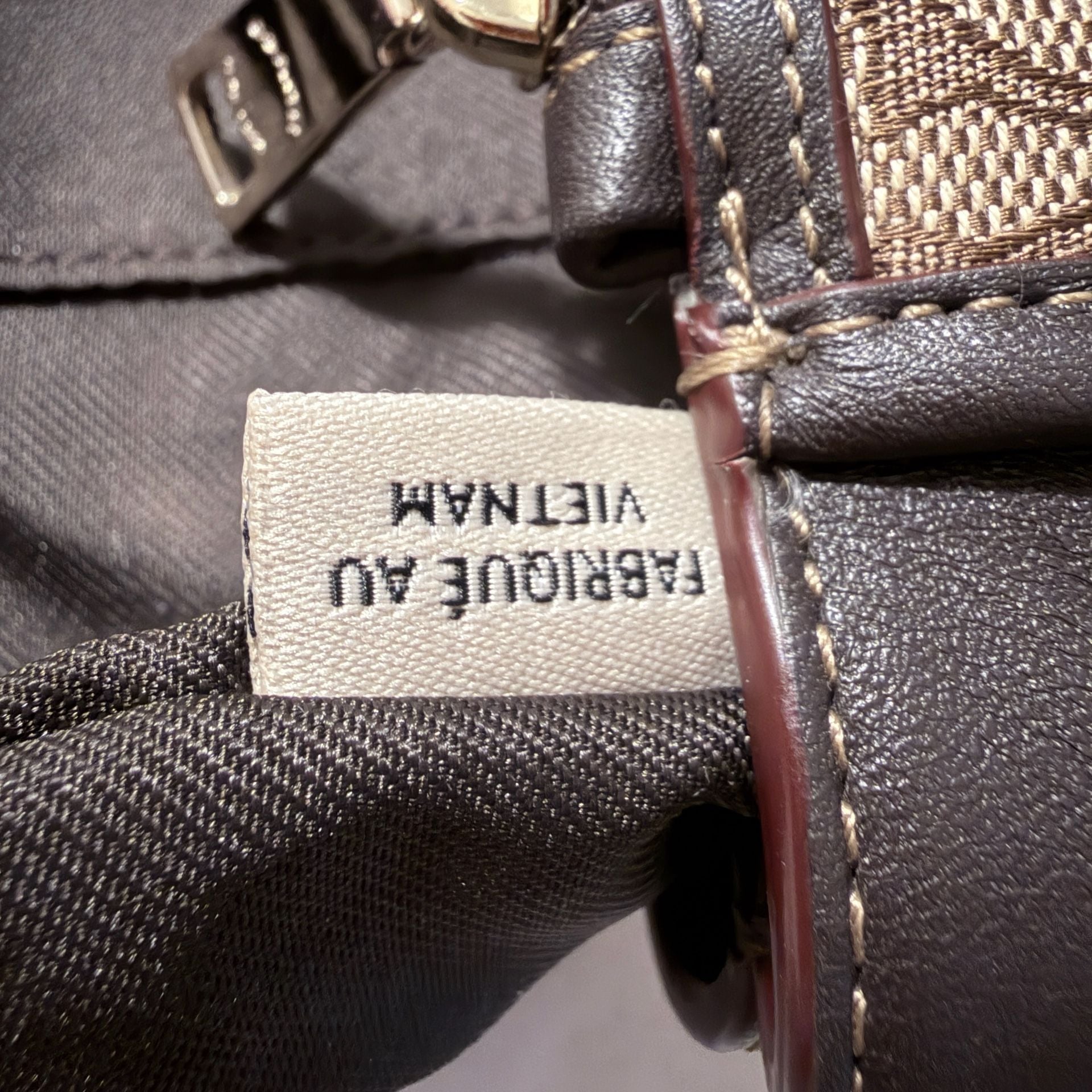 Coach Signature Stanton 26 Carryall Handbag in Khaki/Brown 14