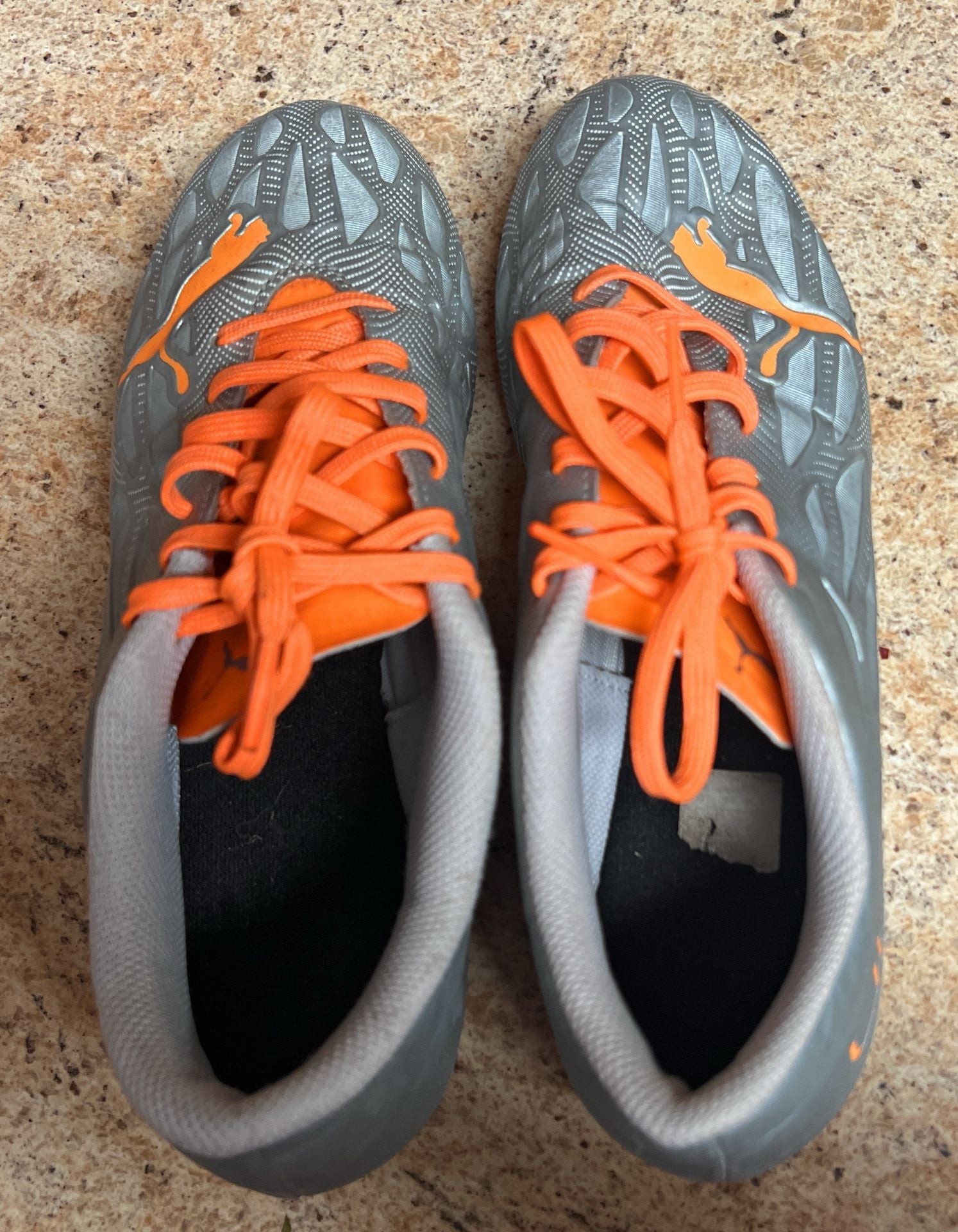 Puma Ultra 4.4 FG/AG Firm Ground Soccer Cleats - Diamond Silver/Neon Citrus 5