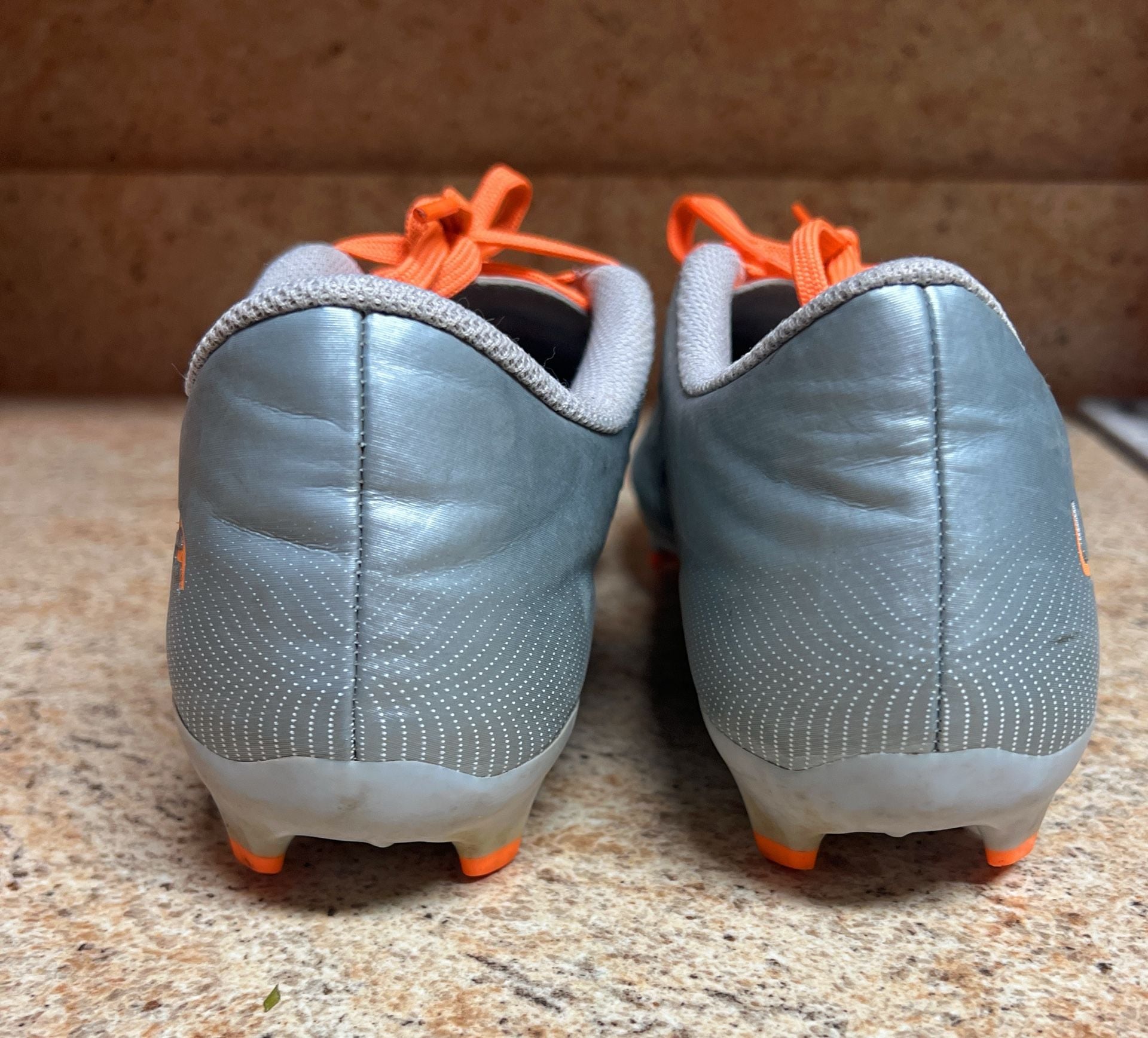 Puma Ultra 4.4 FG/AG Firm Ground Soccer Cleats - Diamond Silver/Neon Citrus 6