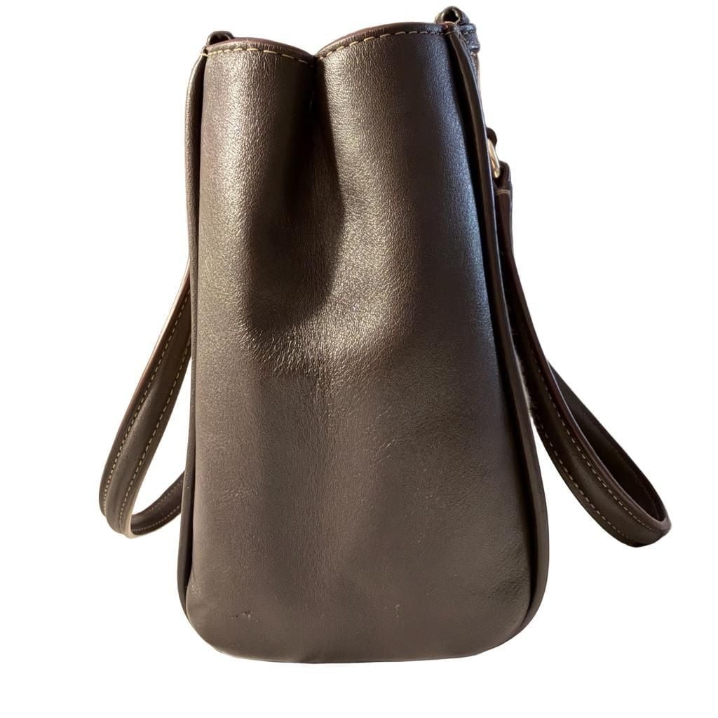 Coach Signature Stanton 26 Carryall Handbag in Khaki/Brown 4