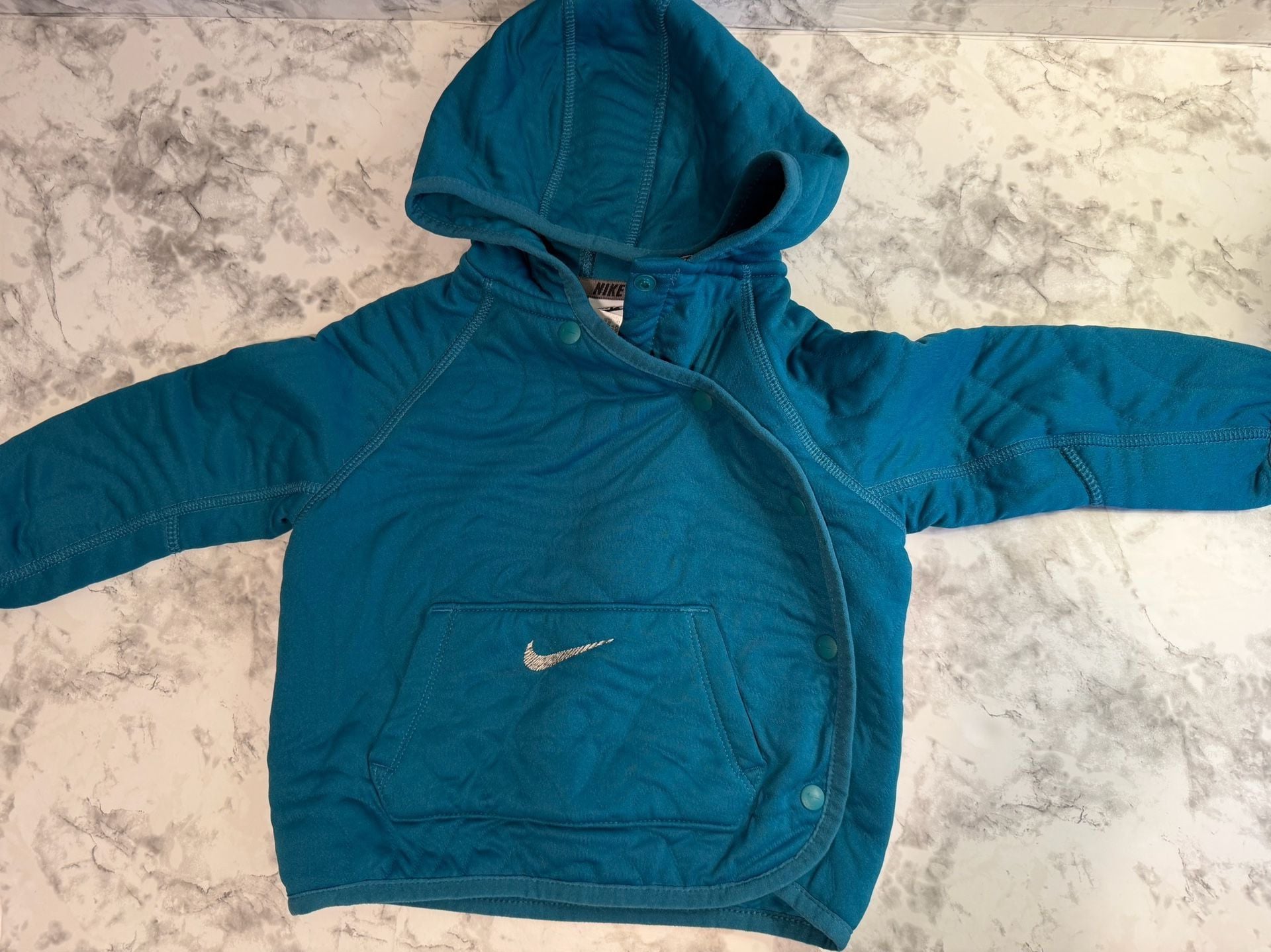 Nike Baby Boys Quilted Snap-Front Hoodie and Jogger Pants 2-Piece Set 18months 3