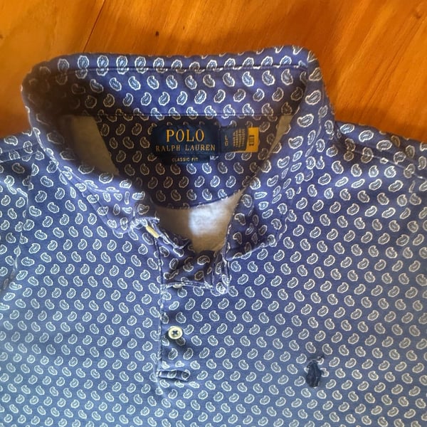 Polo Ralph Lauren Classic Fit All-Over Paisley Print Short Sleeve Polo Shirt