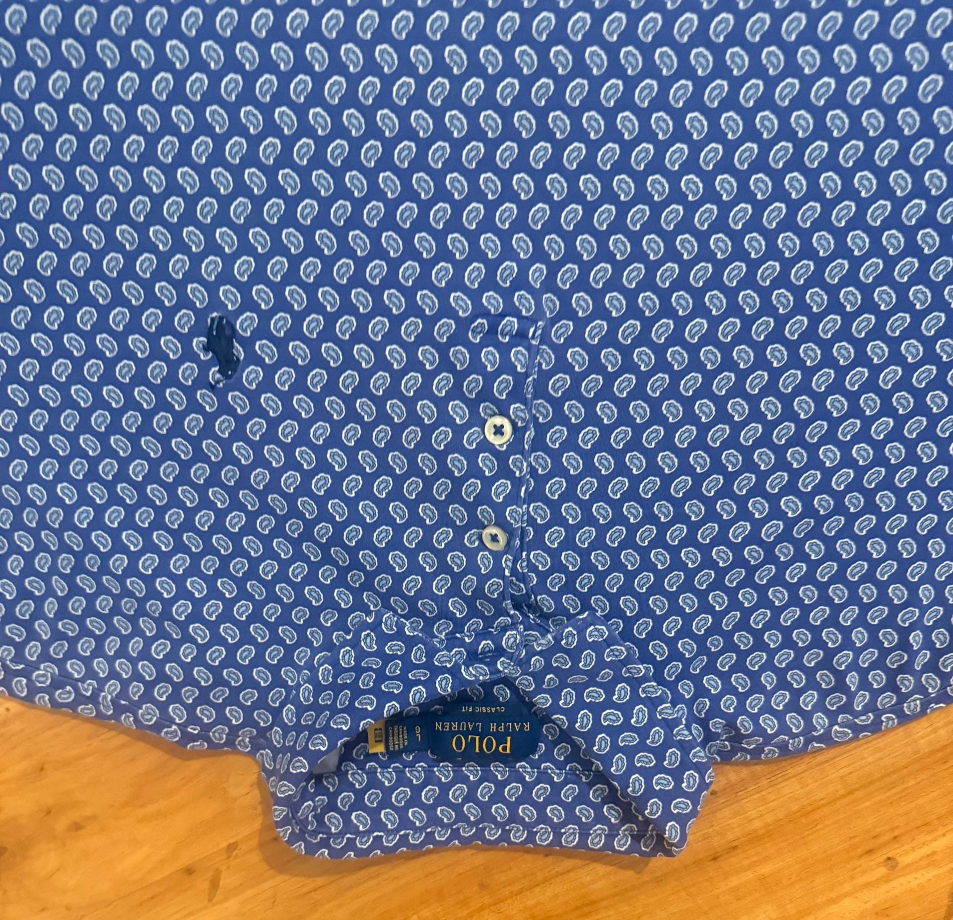 Polo Ralph Lauren Classic Fit All-Over Paisley Print Short Sleeve Polo Shirt 11