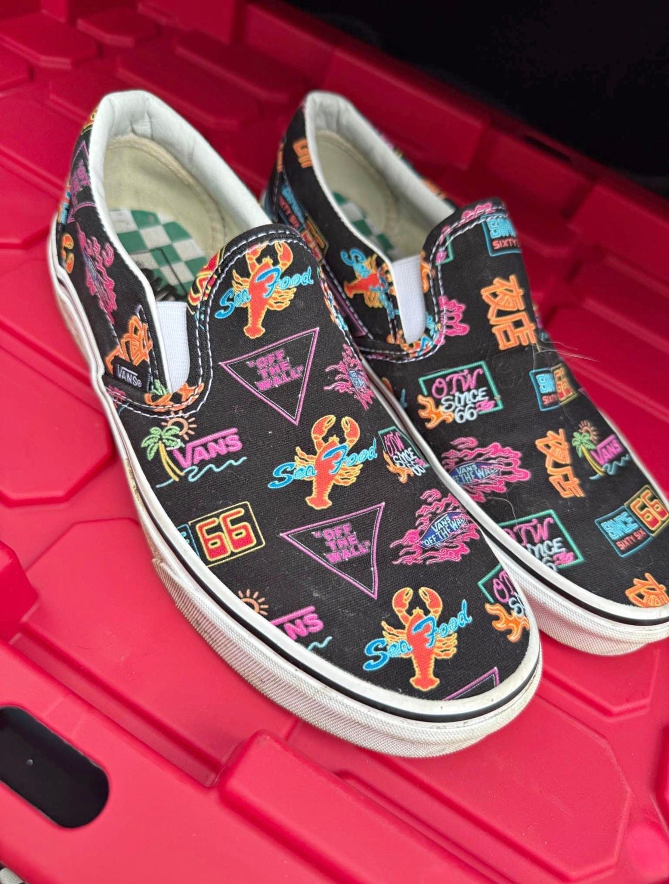 Vans Classic Slip-On retro Sneakers size 8 2