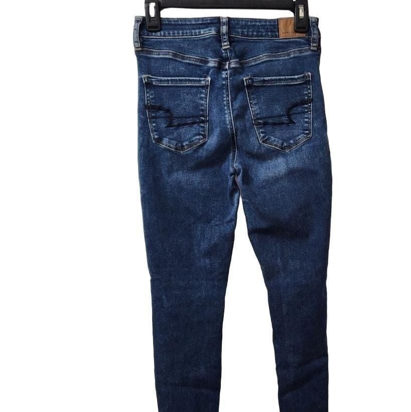 American Eagle NE(X)T LEVEL STRETCH High-Rise Ripped Skinny Jeans Sz 4 11