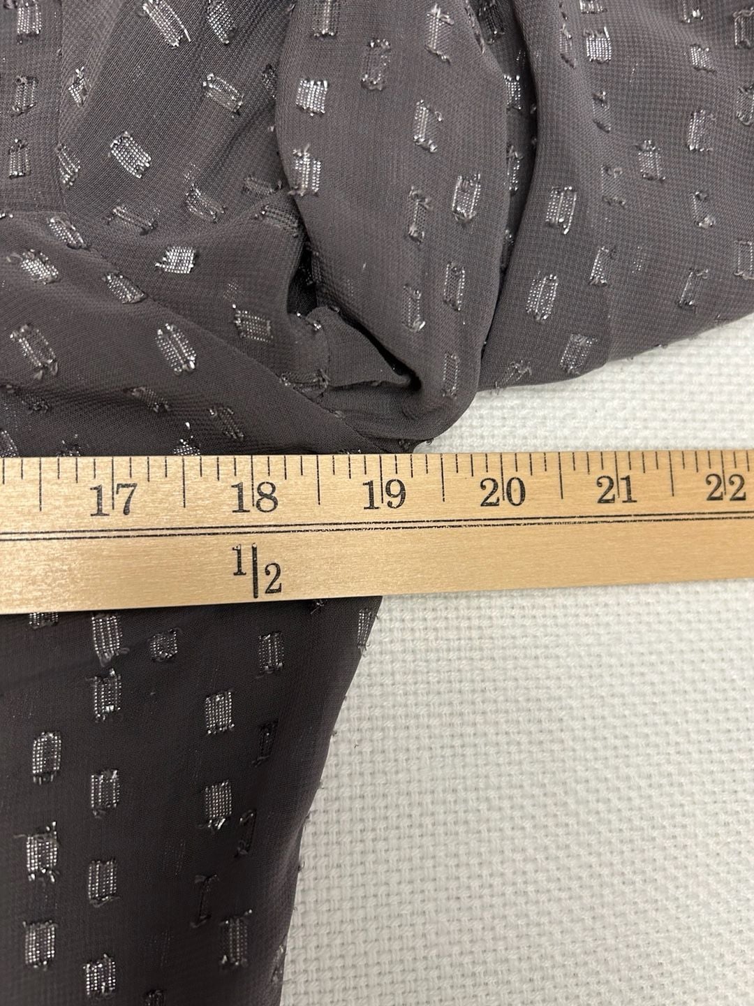 Chico's Embroidered Metallic Button Down Top 9