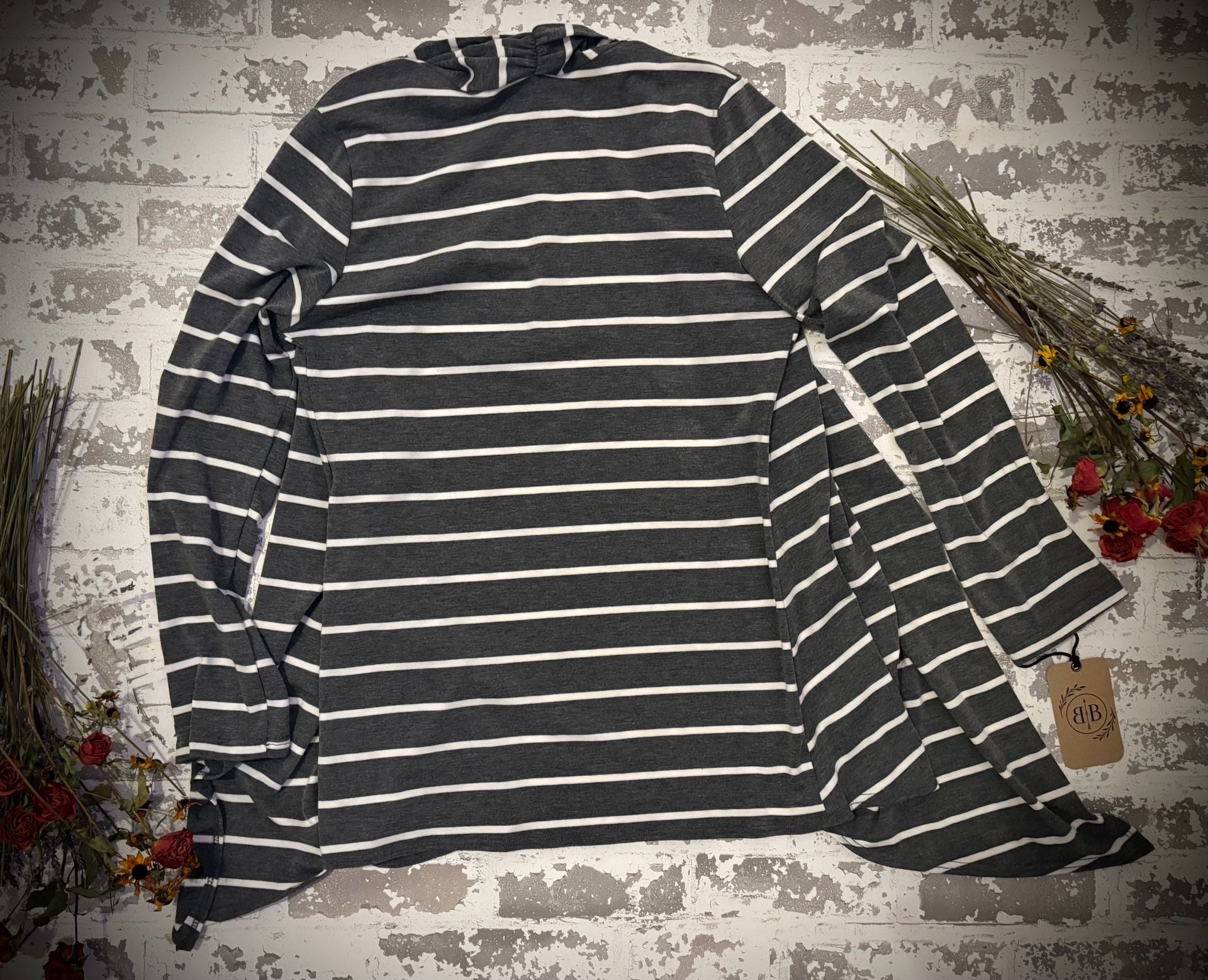 Azules Cardigan Women's Striped Waterfall 3