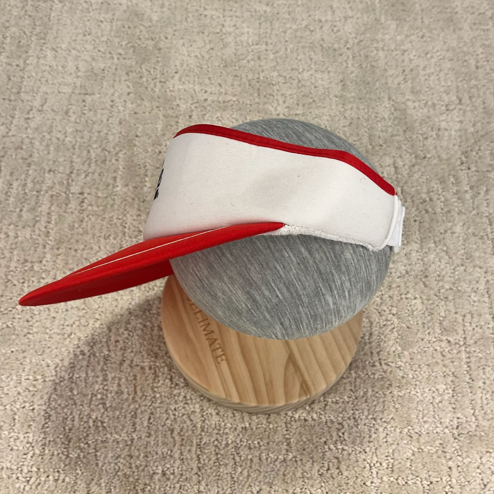 VTG 80s Hobie Red and White Adjustable Sun Visor 4