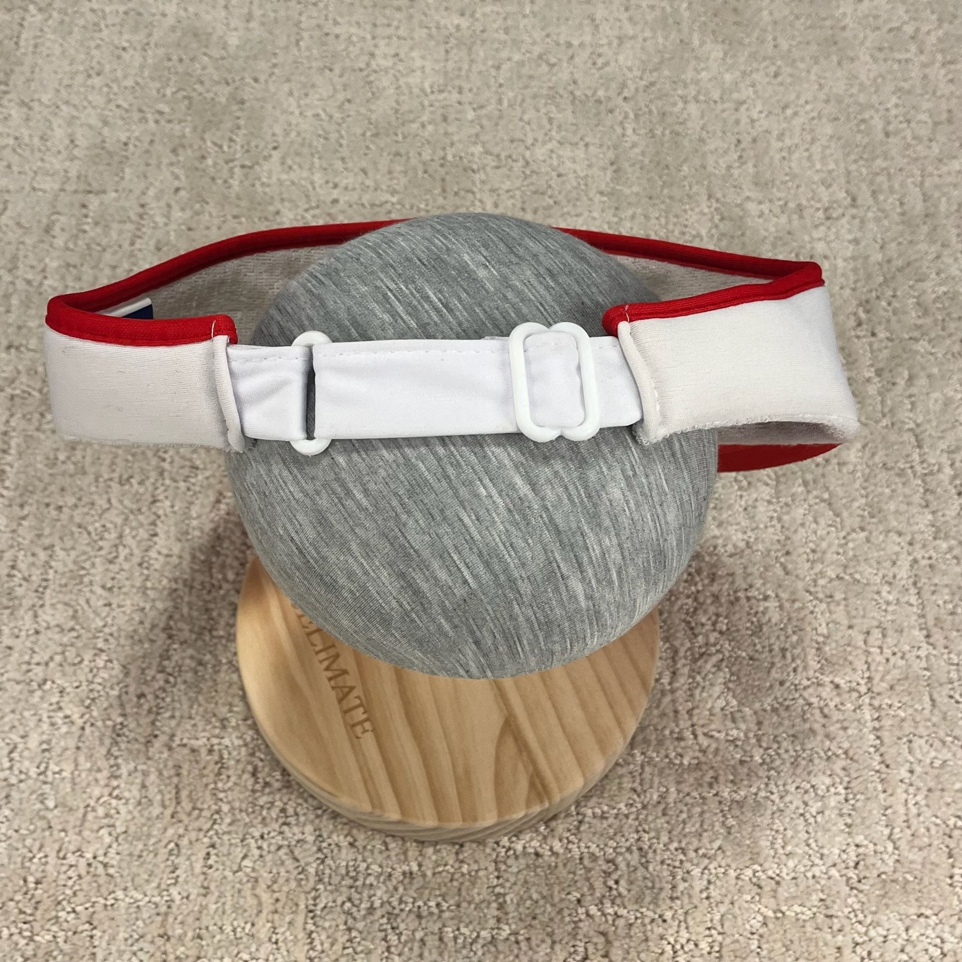 VTG 80s Hobie Red and White Adjustable Sun Visor 6
