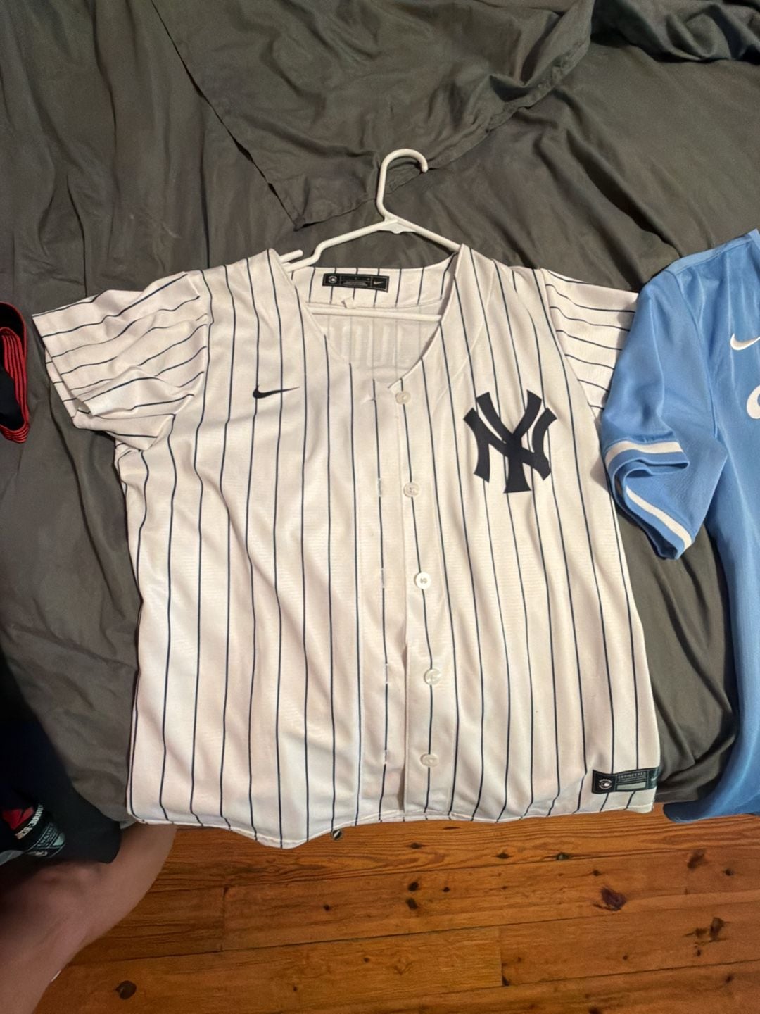 Nike New York Yankees Aaron Judge #99 Home Pinstripe Baseball Jersey 2