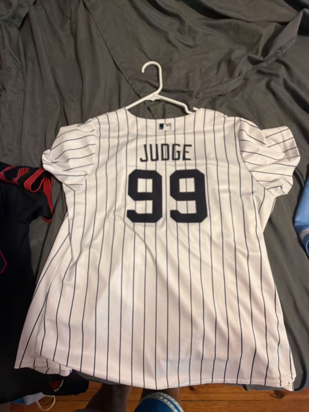 Nike New York Yankees Aaron Judge #99 Home Pinstripe Baseball Jersey 3