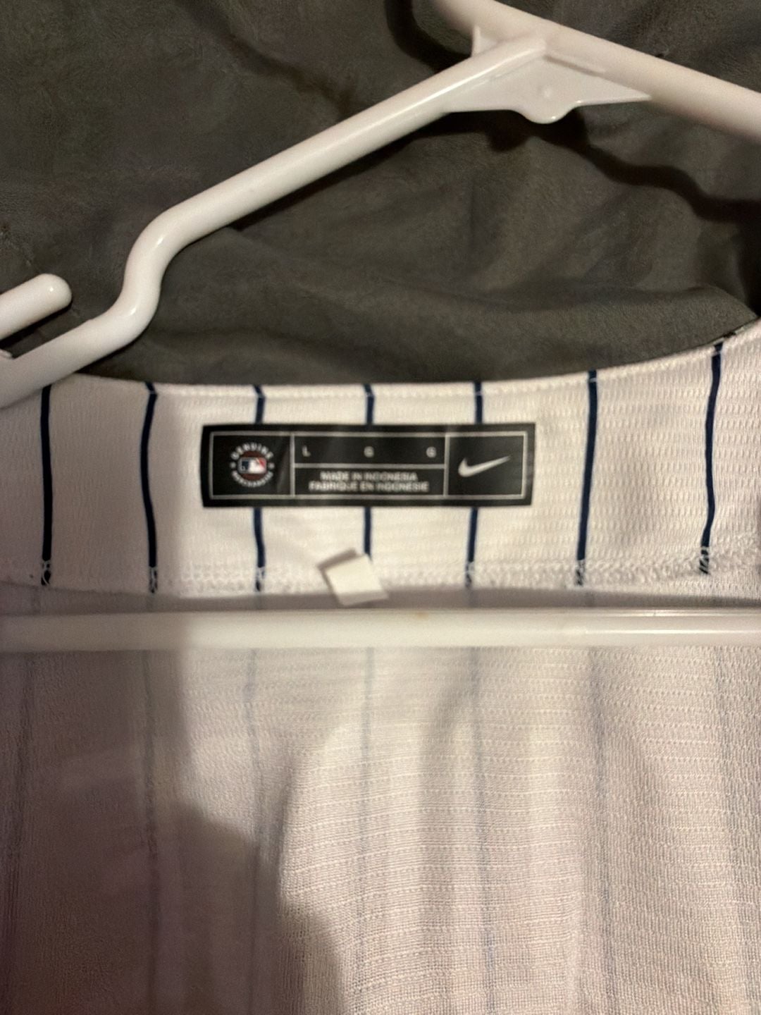 Nike New York Yankees Aaron Judge #99 Home Pinstripe Baseball Jersey 4