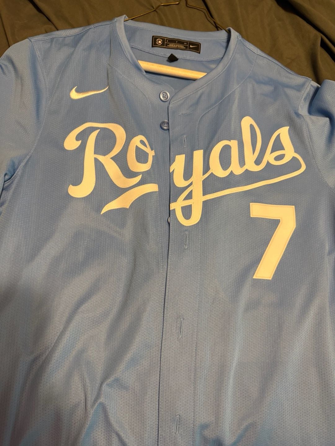 Nike Kansas City Royals Bobby Witt Jr. #7 Replica Baseball Jersey - Light Blue 1