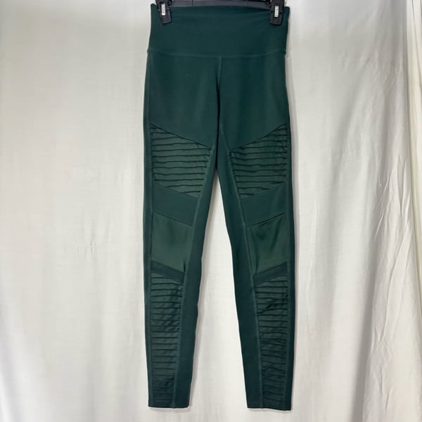 Alo Yoga High-Waist Moto Legging in Hunter/Hunter Glossy