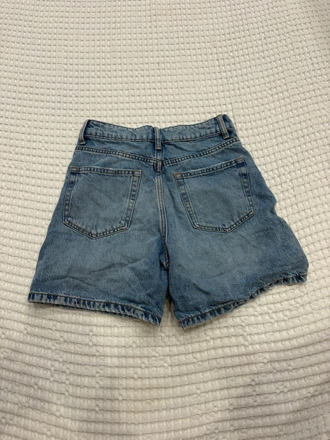 Zara Women's Denim High-Rise Basic Shorts 4