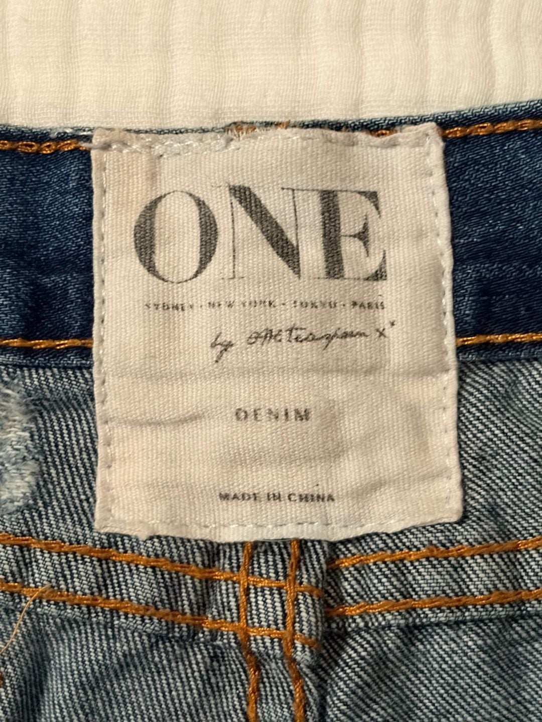 One Teaspoon Bonitas Low Waist Distressed Raw Hem Denim Shorts 6