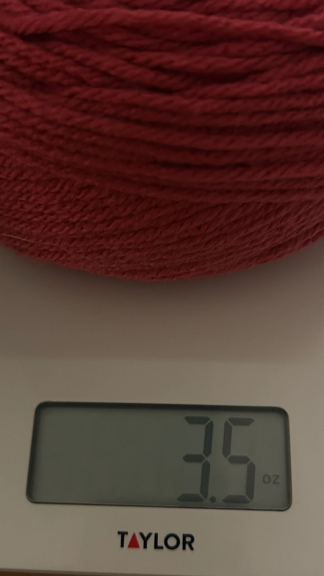 Rose Colored Cotton Crafting Yarn Ball (3.5 oz) 2