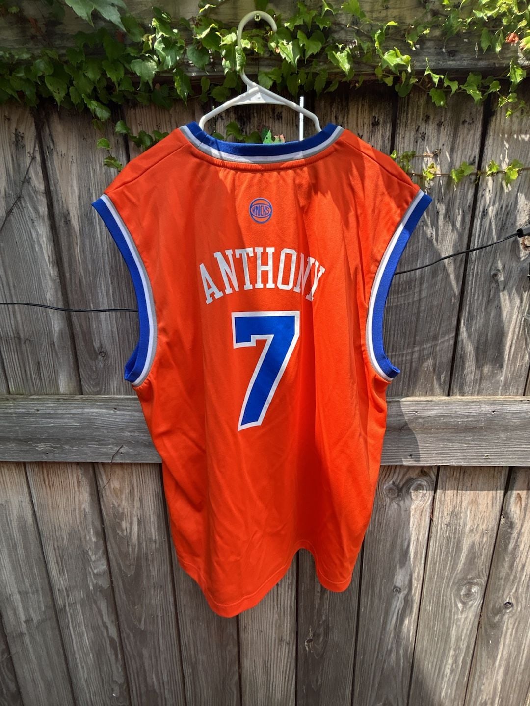 Adidas New York Knicks Carmelo Anthony #7 Basketball Jersey 4