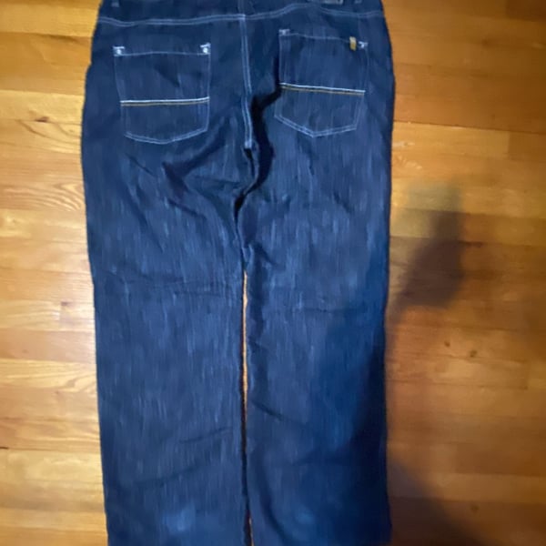Southpole 8180 Men's Dark Wash Relaxed Baggy Fit Wide Leg Denim Jeans
