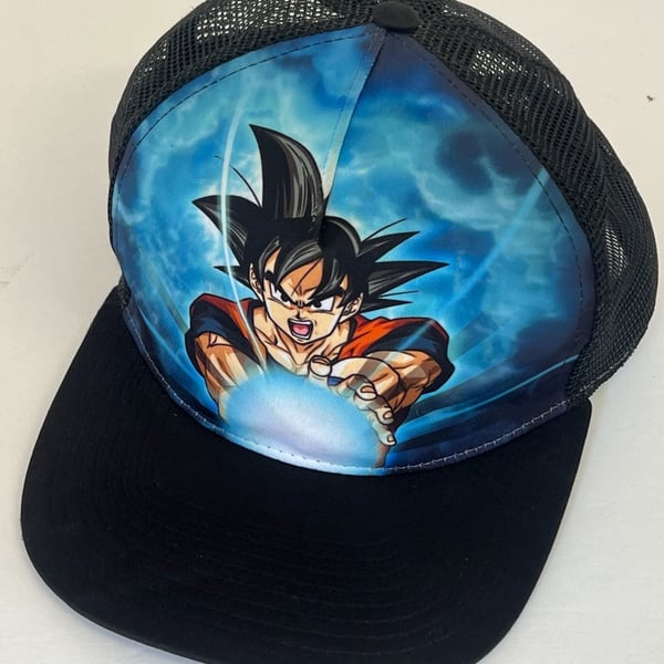 Dragon Ball Super Goku Mesh Snapback Trucker Hat Adjustable OSFM