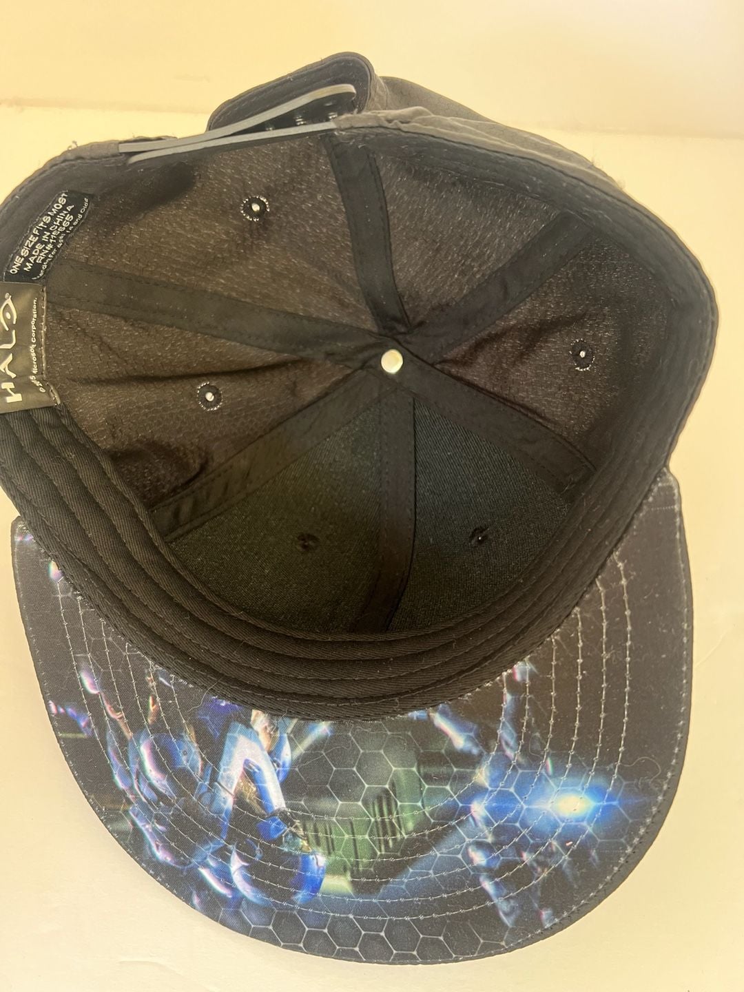 Halo 5 Guardians Official Microsoft 2015 Snapback Hat OSFM Black Flat Bill 5