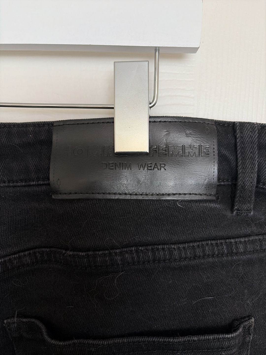 Homme + Femme Letterman Drip Black Denim Jeans 6