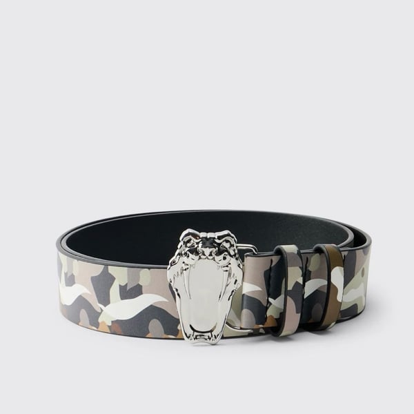Snake Buckle Camo Belt