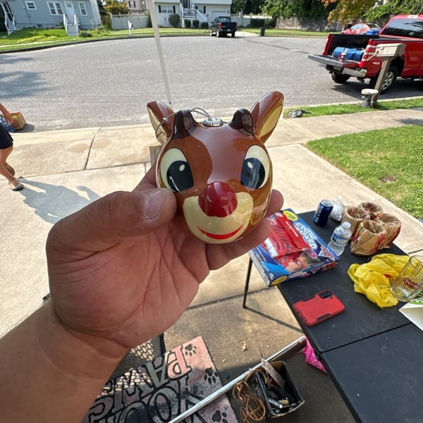 Kurt S. Adler Rudolph the Red-Nosed Reindeer 3-inch Decoupage Christmas Ornament