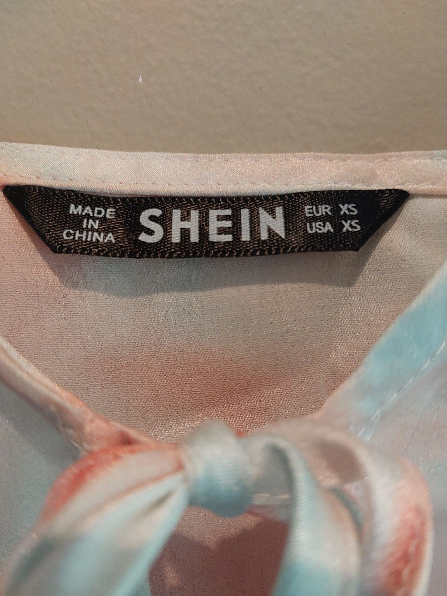 SHEIN Women's Tie-Dye Spaghetti Strap Tie-Front Camisole Top 4
