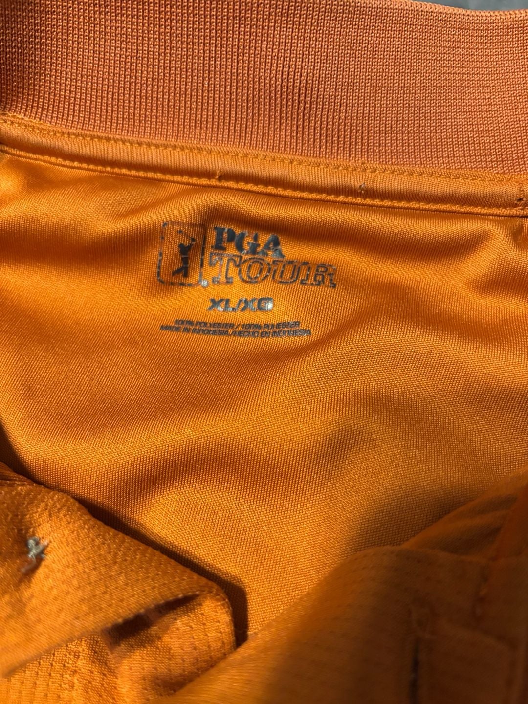 PGA Tour Texas Longhorns Orange Performance Golf Polo Shirt Men's XL 3