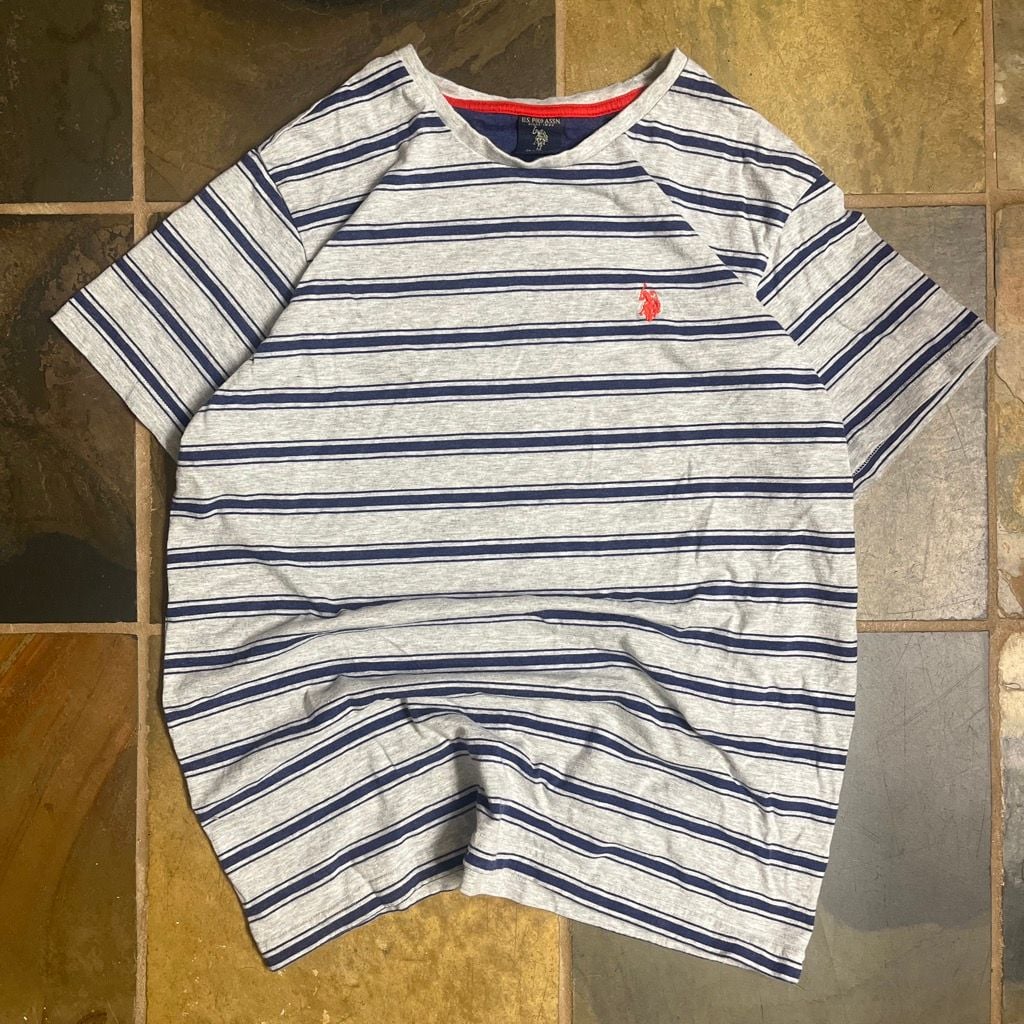 U.S. Polo Assn. Men's Striped Short Sleeve Crewneck T-Shirt 2