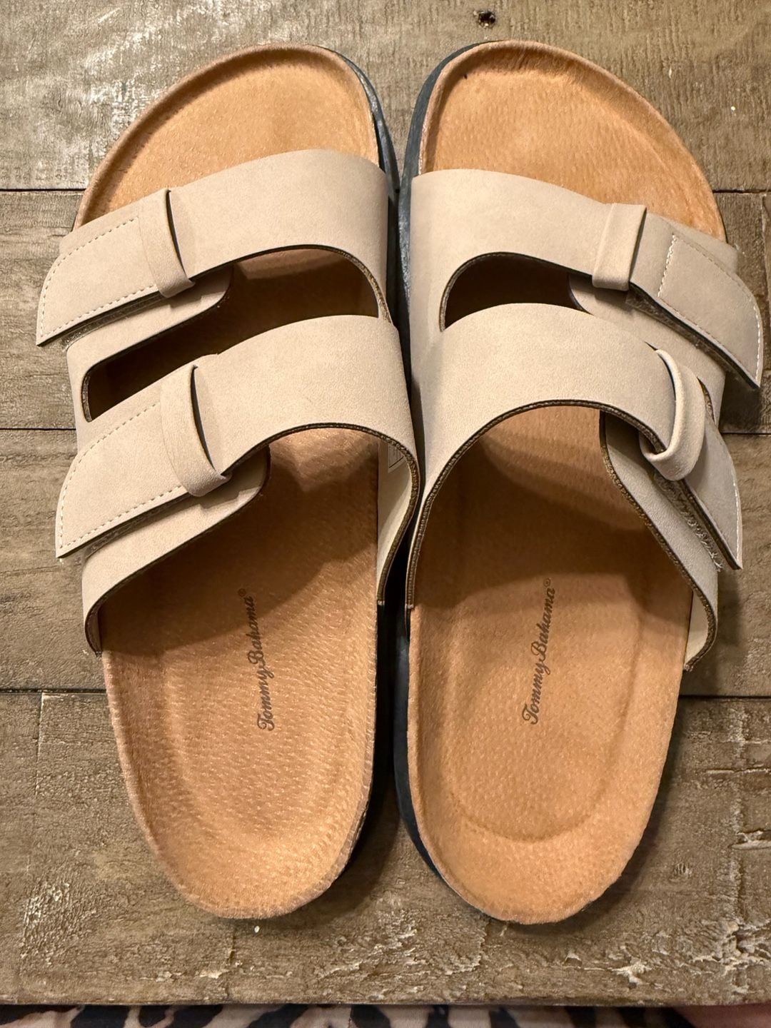 Tommy Bahama TBF Men's Two Strap Slide Sandals 2
