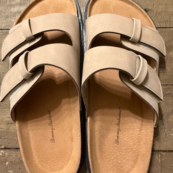 Tommy Bahama TBF-Double Strap Suede Sandals
