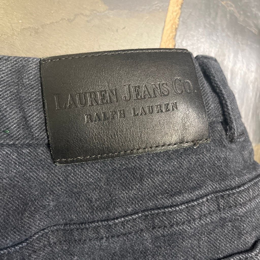 Lauren Jeans Co. Ralph Lauren Women's Black Straight Leg Denim Jeans Size 6 2