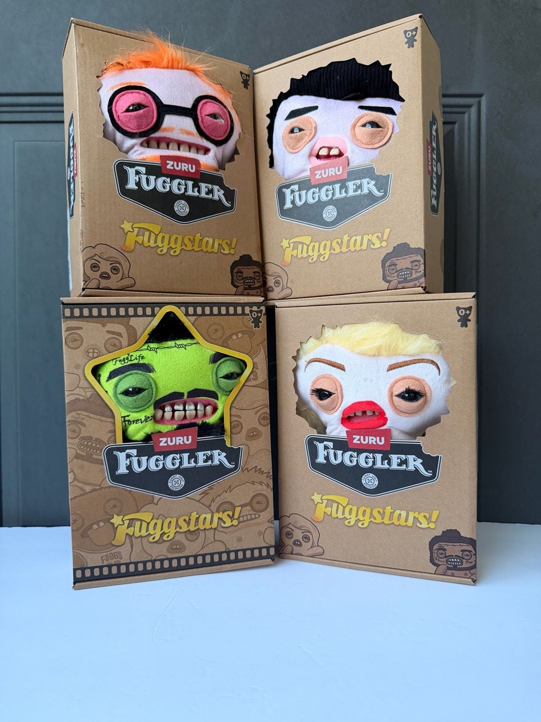Set 4- Zuru Fuggler Fuggstars Collection Plush Toys 1