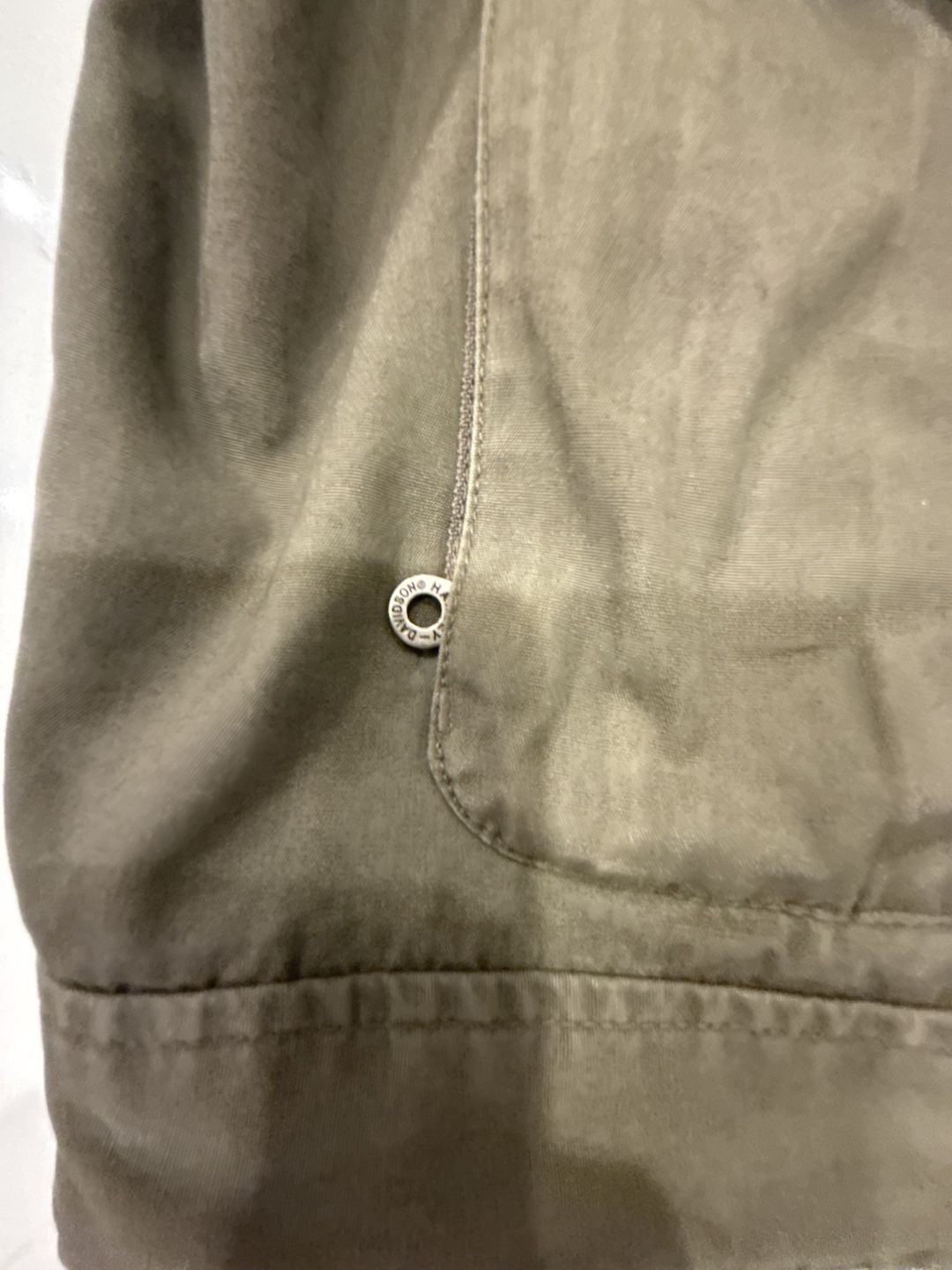 Harley-Davidson Men's XL Reversible Bomber Jacket, Green Utility Style 9