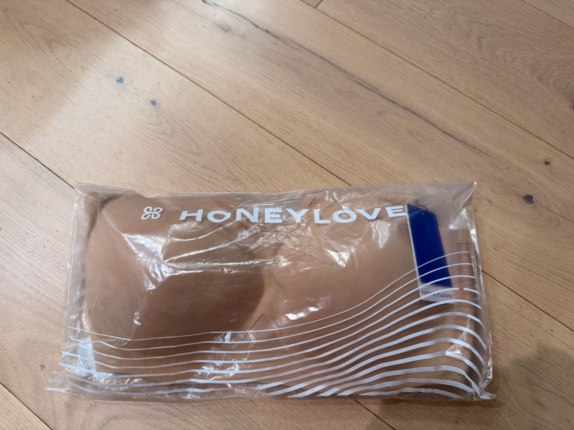 Honeylove CrossFlex Bra in Sand, Size 1X+ 1
