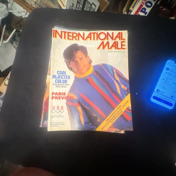 International Male Catalog Holiday 1988 Vintage Mens Fashion Magazine