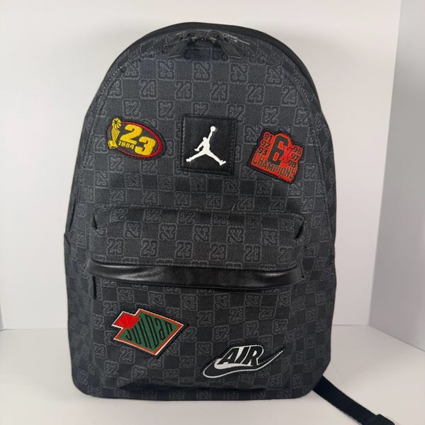 Jordan Air Monogram Championship Backpack 20L🔥New Black Bookbag School Bag MA9155-023