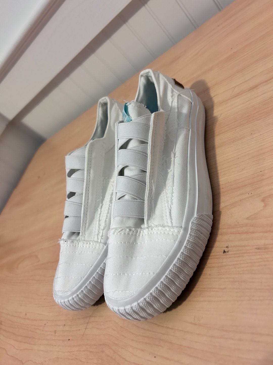 Blowfish Malibu White Canvas Slip-On Sneakers 3