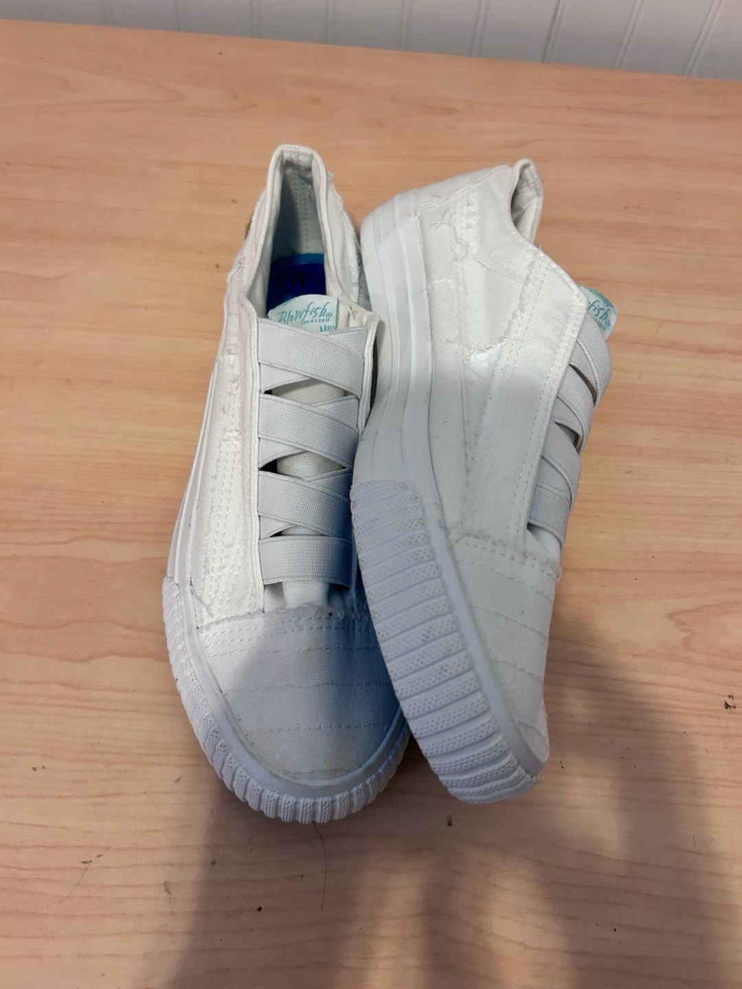 Blowfish Malibu White Canvas Slip-On Sneakers 5
