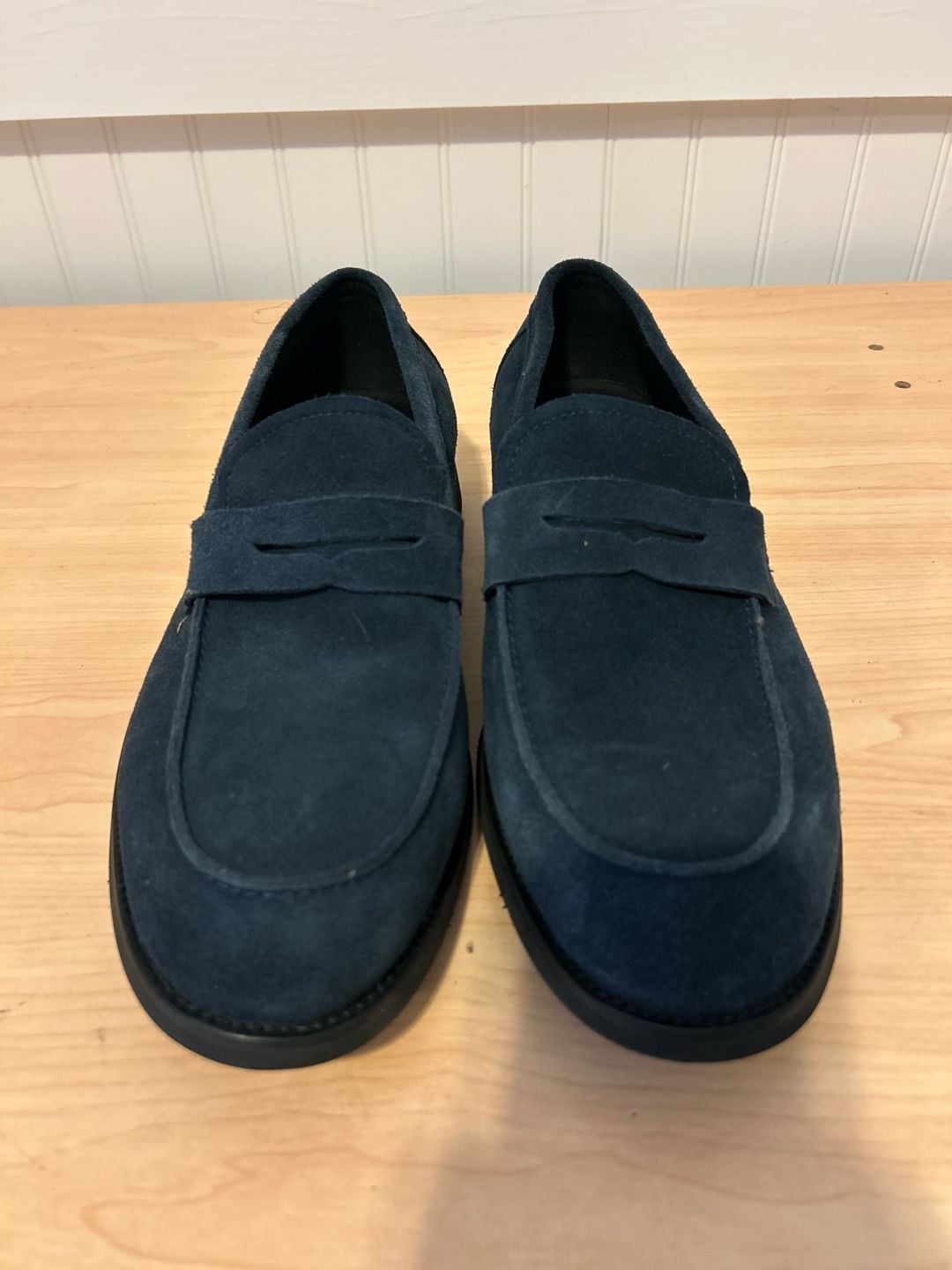 J.Crew Navy Suede Penny Loafers 2
